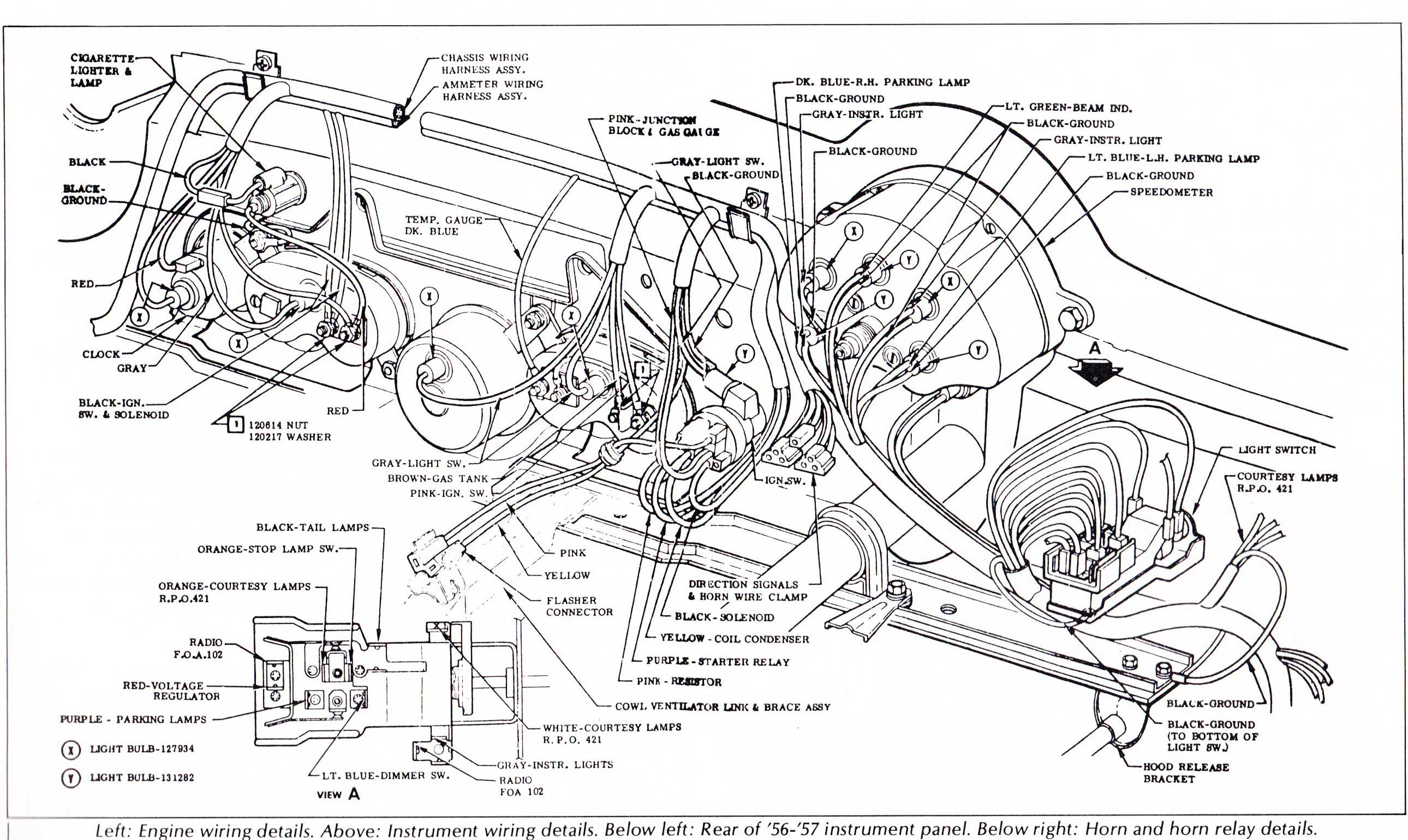'57 vette Ammeter hot wire source | Chevy Tri Five Forum